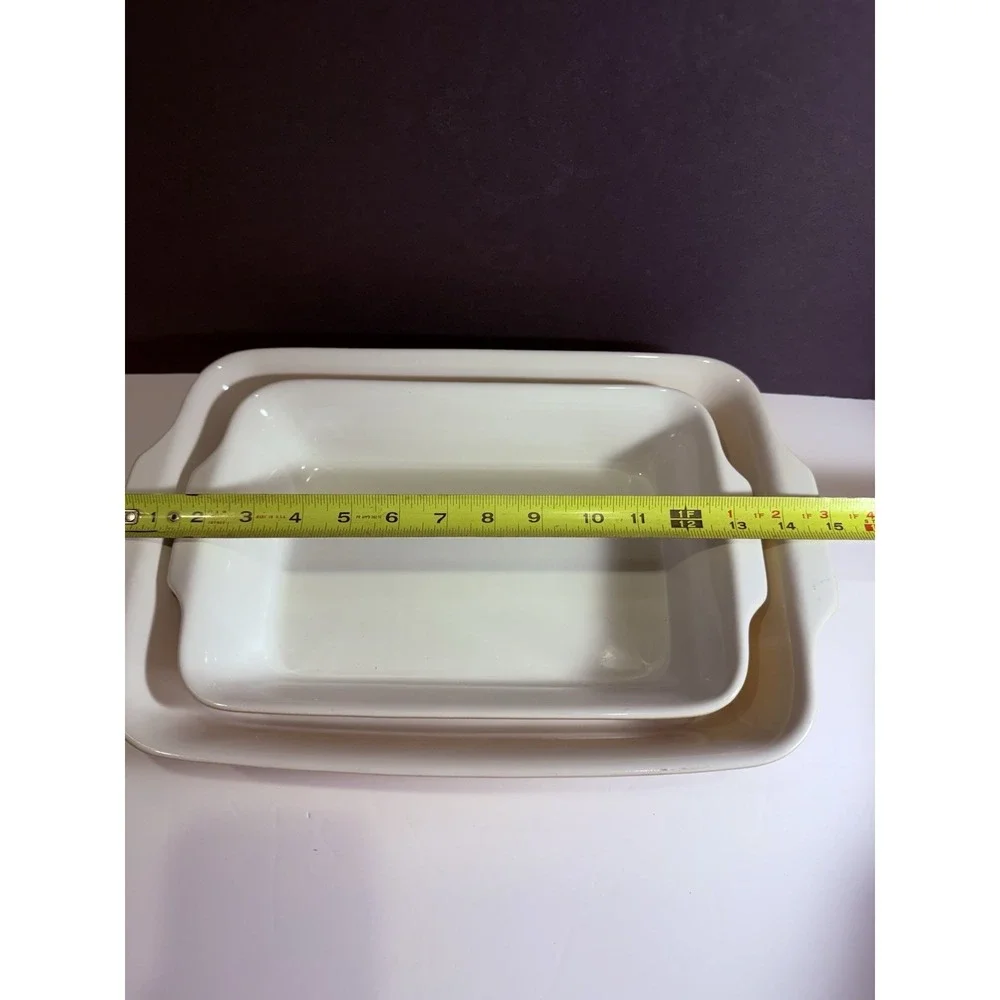 Sur La Table Stoneware Casserole Dish Set of 2 Yellow Made in Portugal